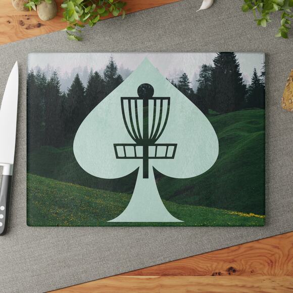 Disc Golf Aces Glass Cutting Board Discgolf Discgolfer Gift - Picture 4 of 10